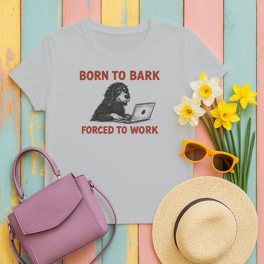 Born To Bark Forced To Work Graphic T-Shirt product