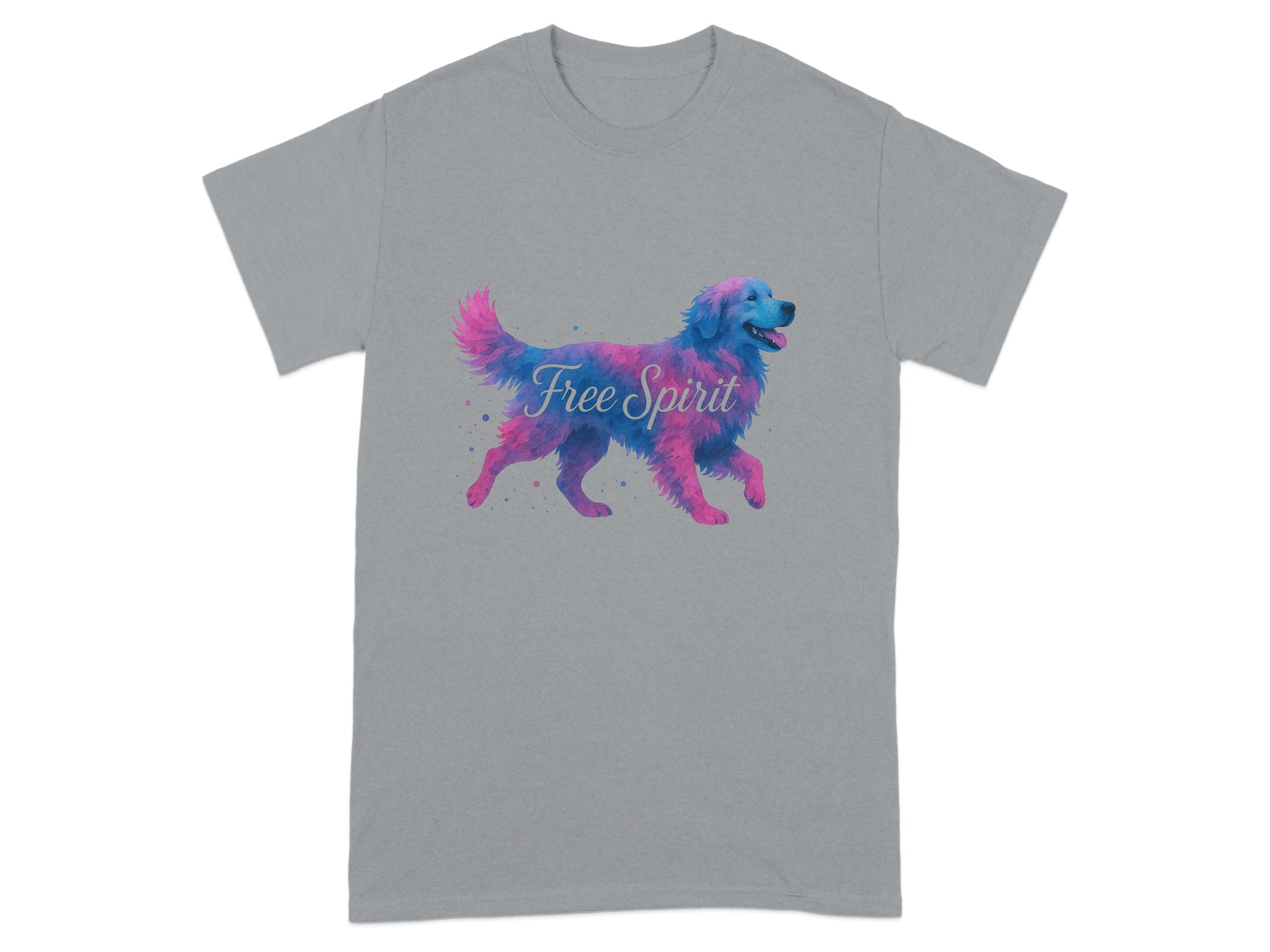 Free Spirit Colorful Dog Graphic T-Shirt product type