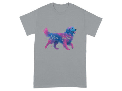 Free Spirit Colorful Dog Graphic T-Shirt product type