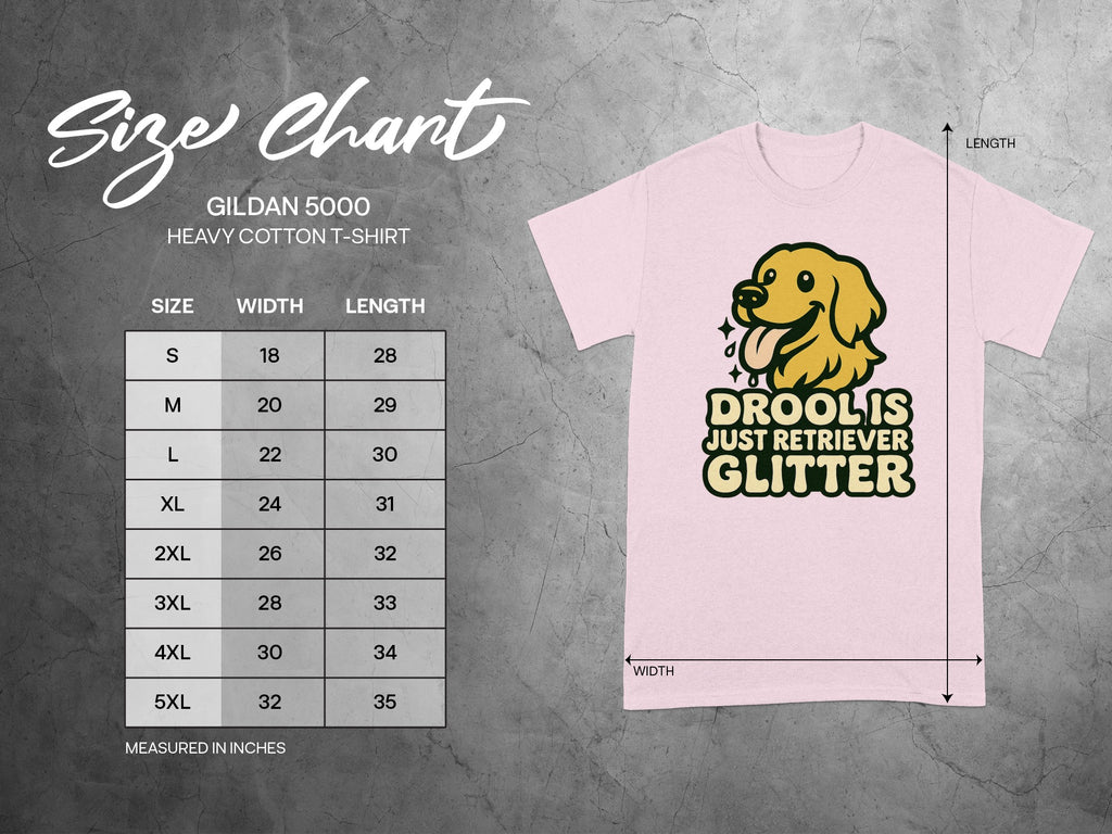 Drool is Just Retriever Glitter T-Shirt for Retriever Lovers