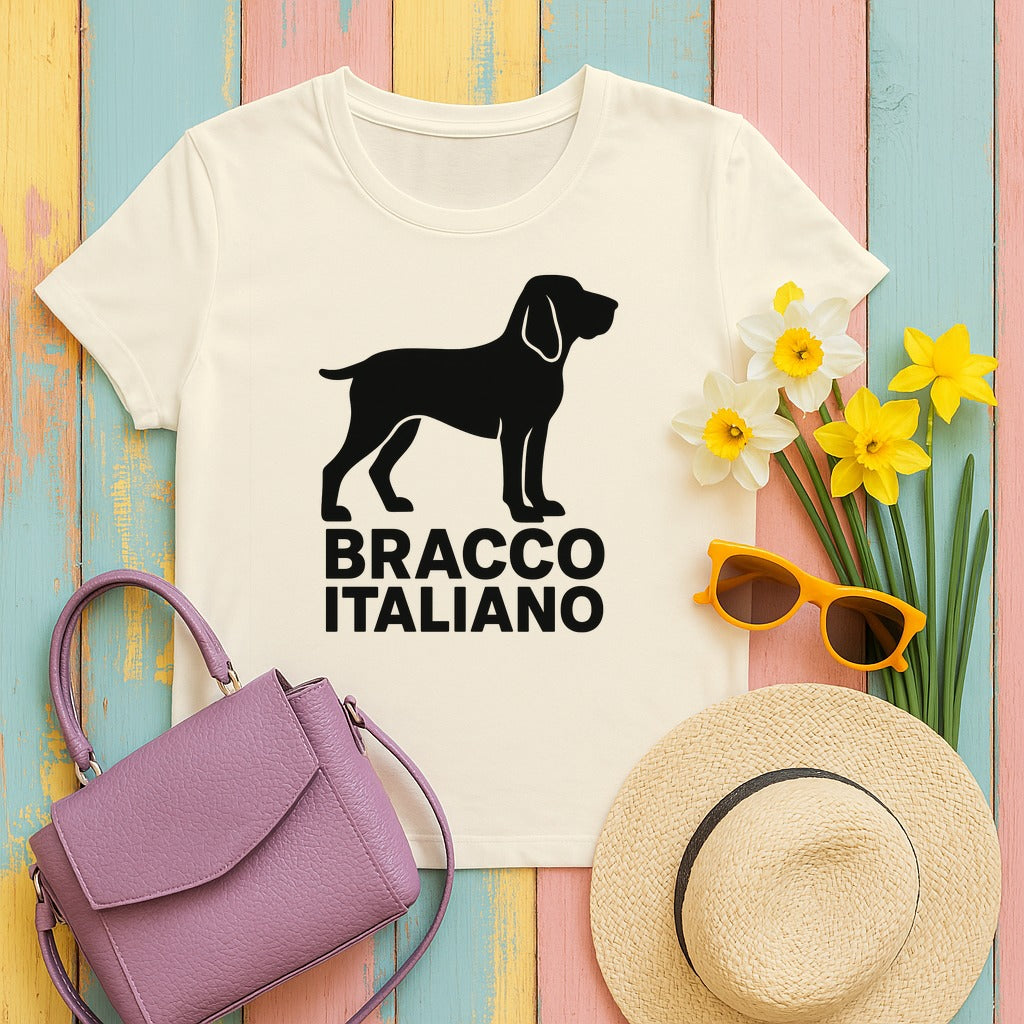 Bracco Italiano Silhouette Tee in Natural