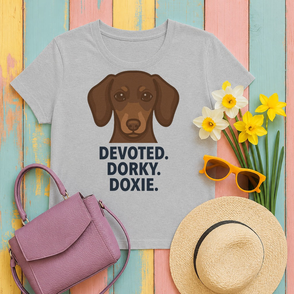 Devoted Dorky Doxie Graphic t-shirt