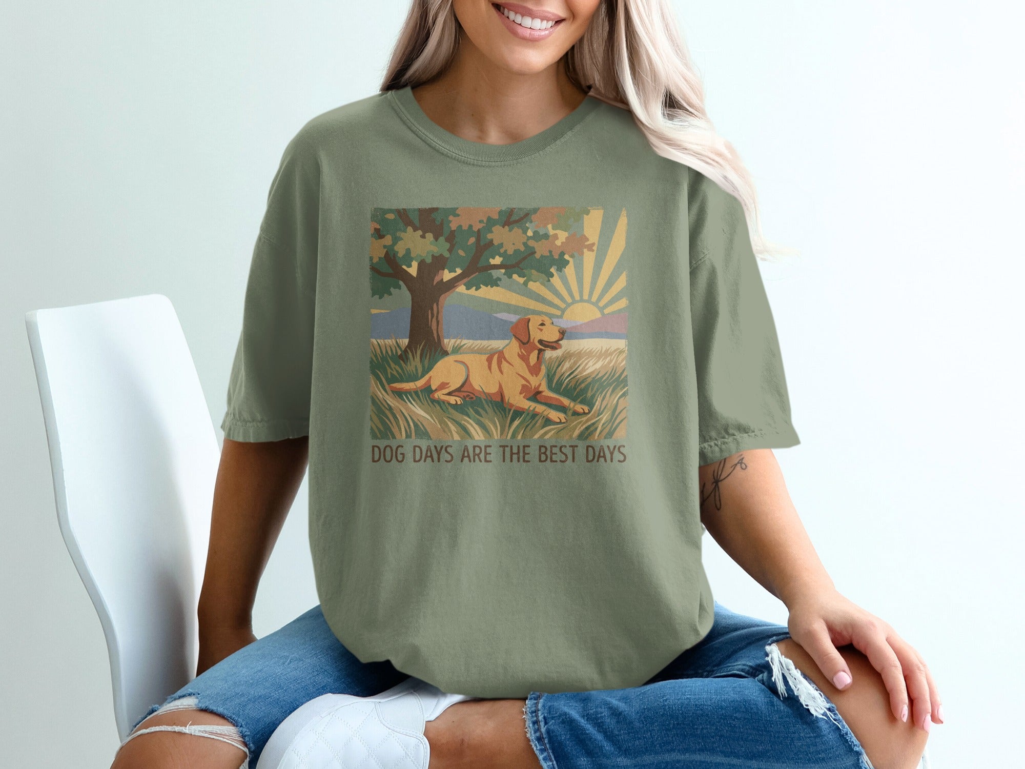 Dog Days Are The Best Days Graphic T-shirt