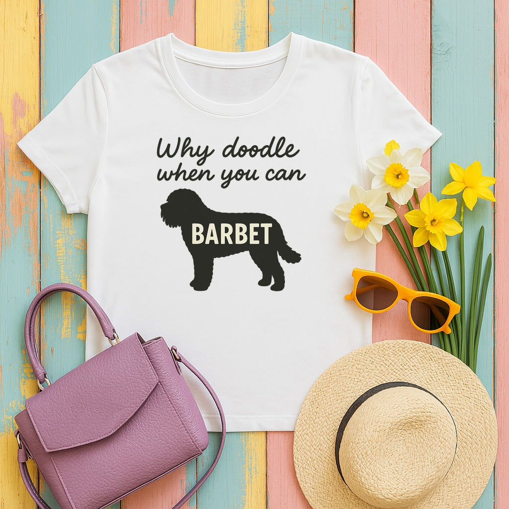 Why Doodle When You Can Barbet Tee in White