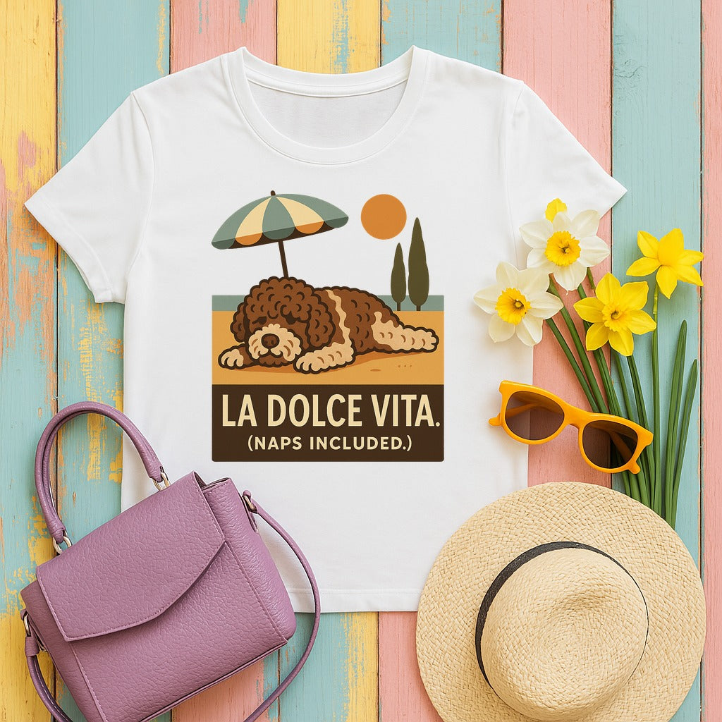 Lagotto La Dolce Vita Tee in White