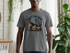 Grey t-shirt with dog graphic and text "TRUST THE NOSE".