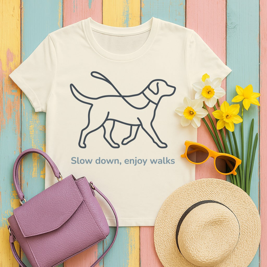 Enjoy Walks Lab T-Shirt in Ivory