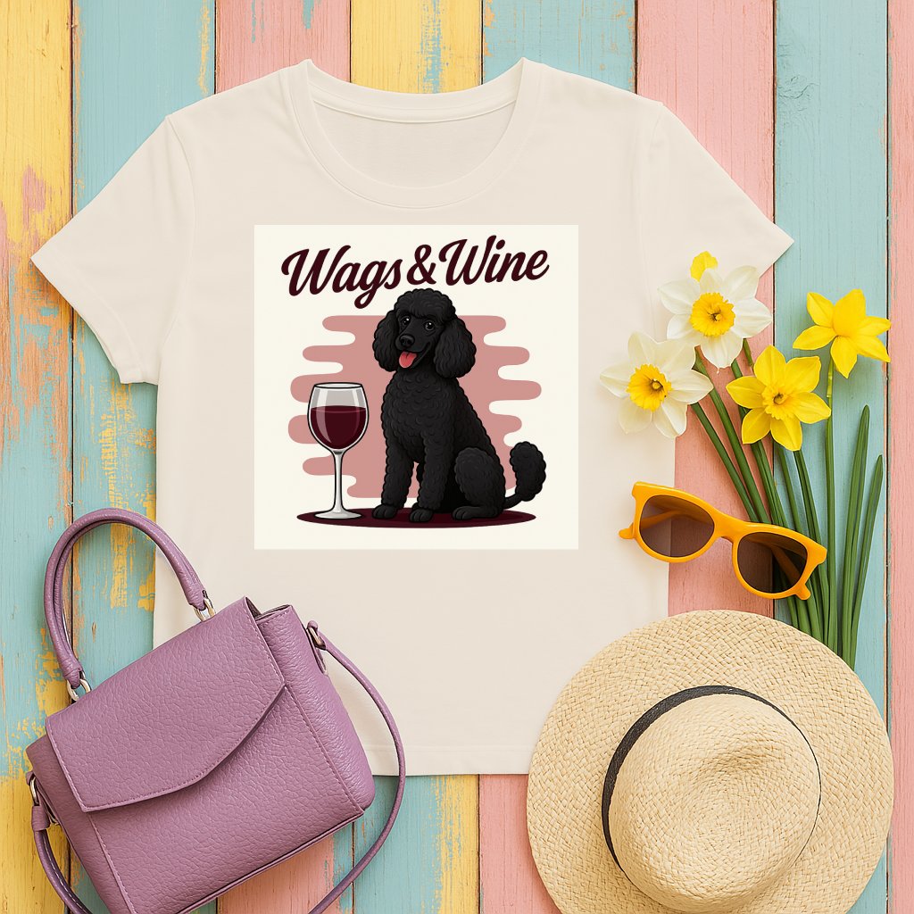 Wags and Wine Graphic Casual Top for Dog Lovers product