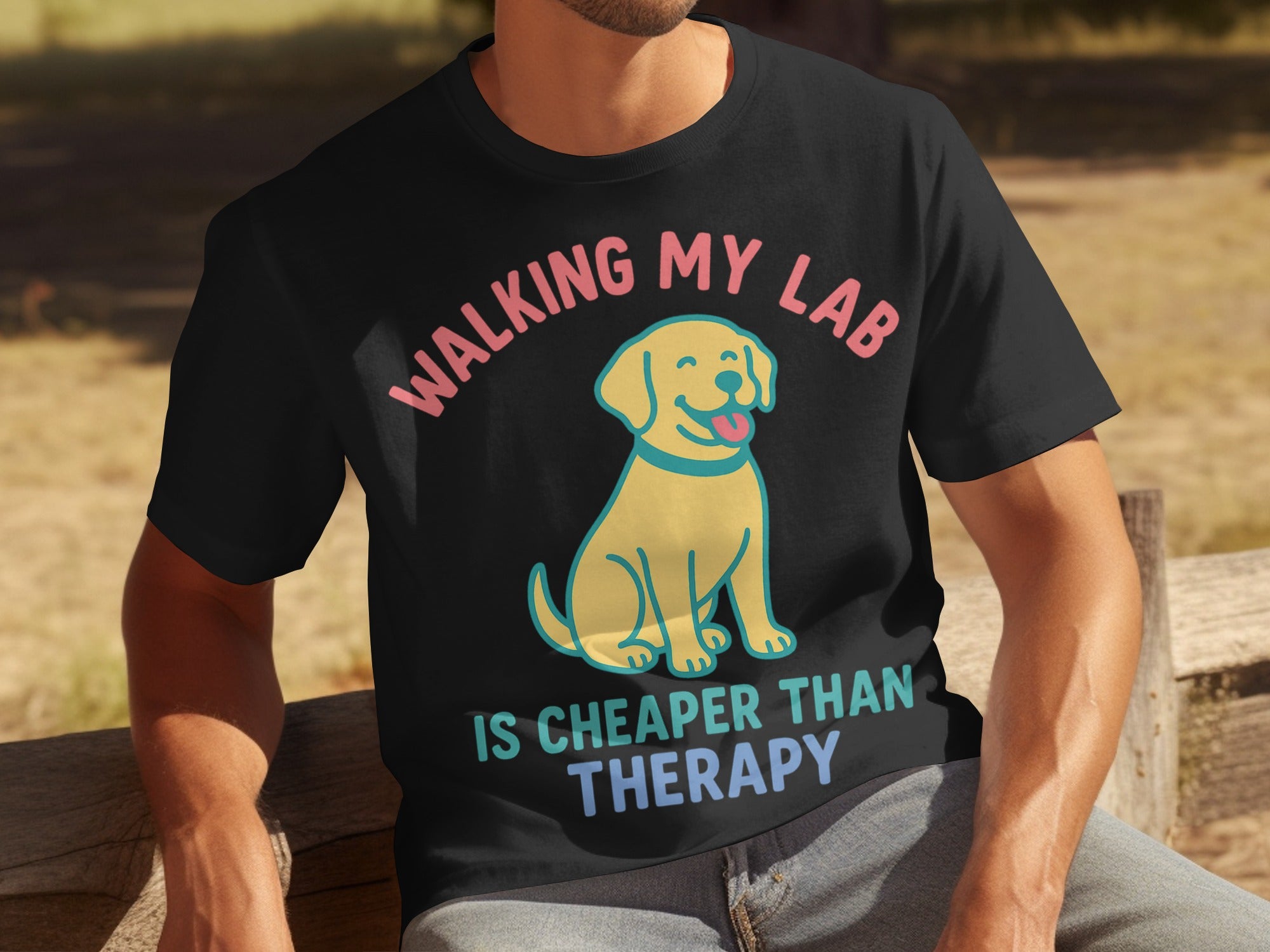 Walking My Lab Is Cheaper Than Therapy T-Shirt
