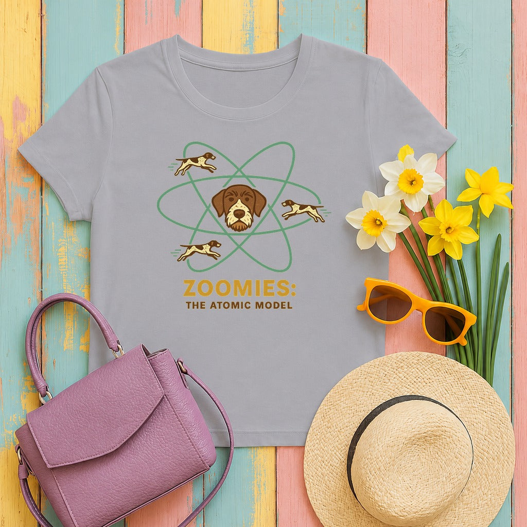GWP Zoomies Atomic Model Tee in Athletic Heather