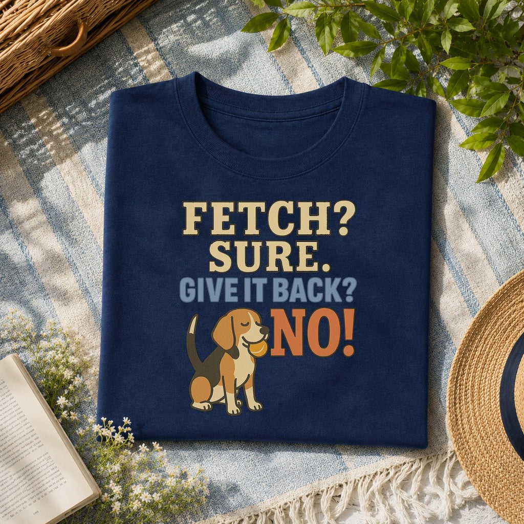 Beagle fetch tee flat-lay