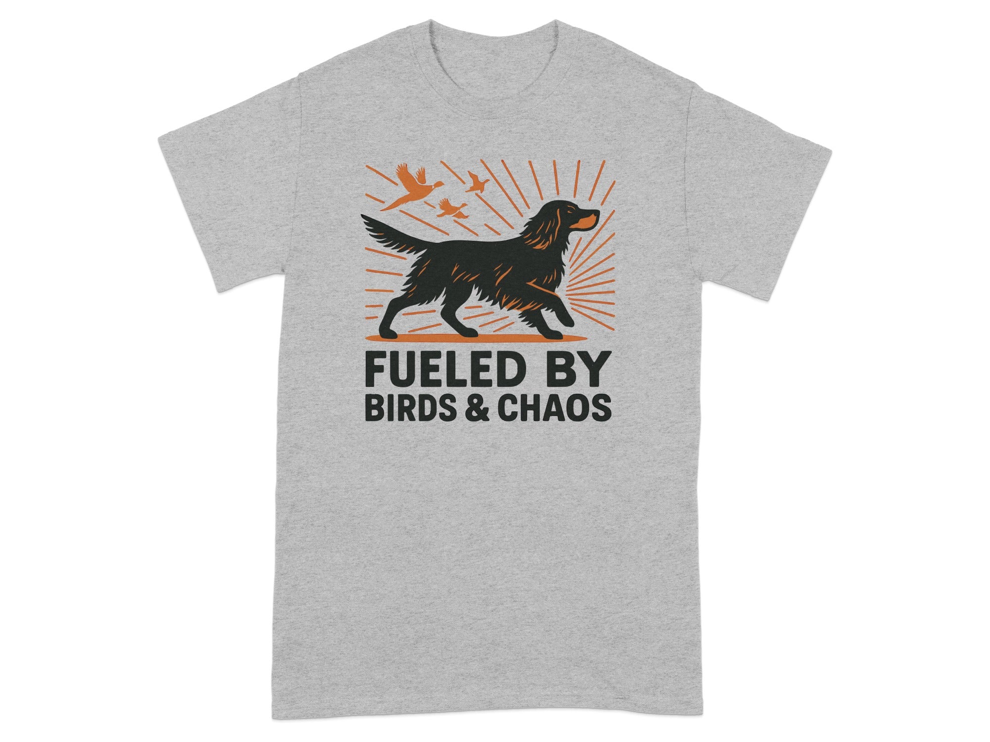 Fueled by Birds & Chaos Funny Dog Lover T-Shirt