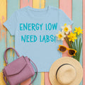 Energy Low Need Labs T-Shirt in Light Blue