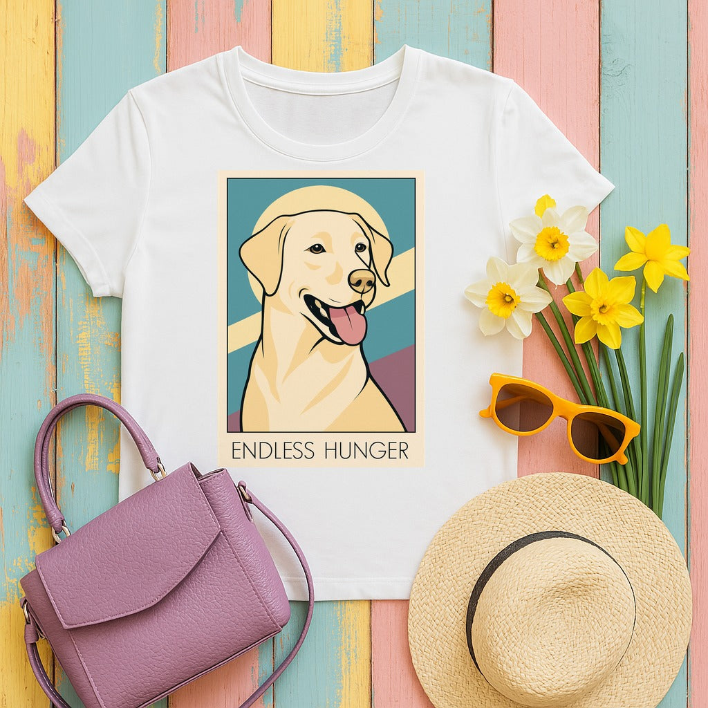 Endless Hunger Yellow Lab T-Shirt in White