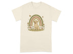 Cute Dog and Rainbow Graphic Nature Theme Shirt product