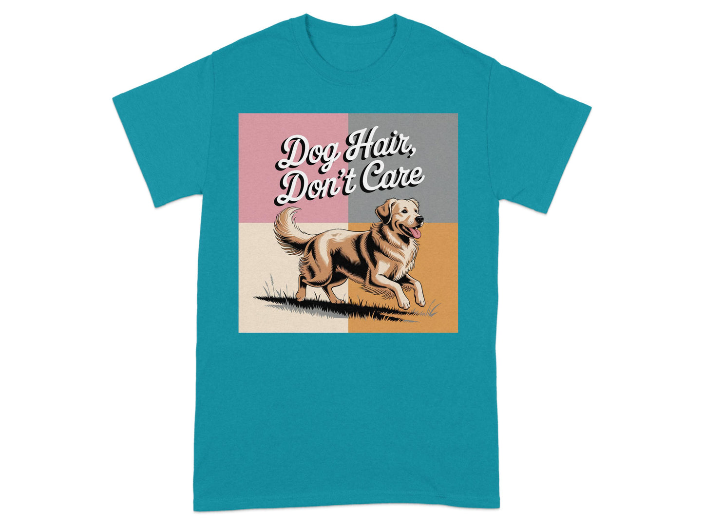 Dog Hair Don't Care Funny Quote Graphic T-Shirt product type