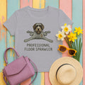 Wirehaired Pointing Griffon Professional Floor Sprawler T-shirt in Athletic Heather