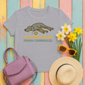Weimaraner Playtime Ended Drama Commenced Tee in Athletic Heather