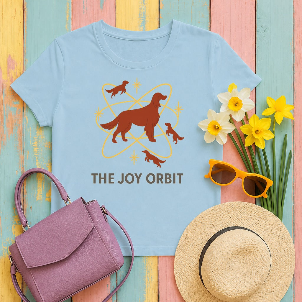 Irish Setter Joy Orbit T-shirt in Light Blue