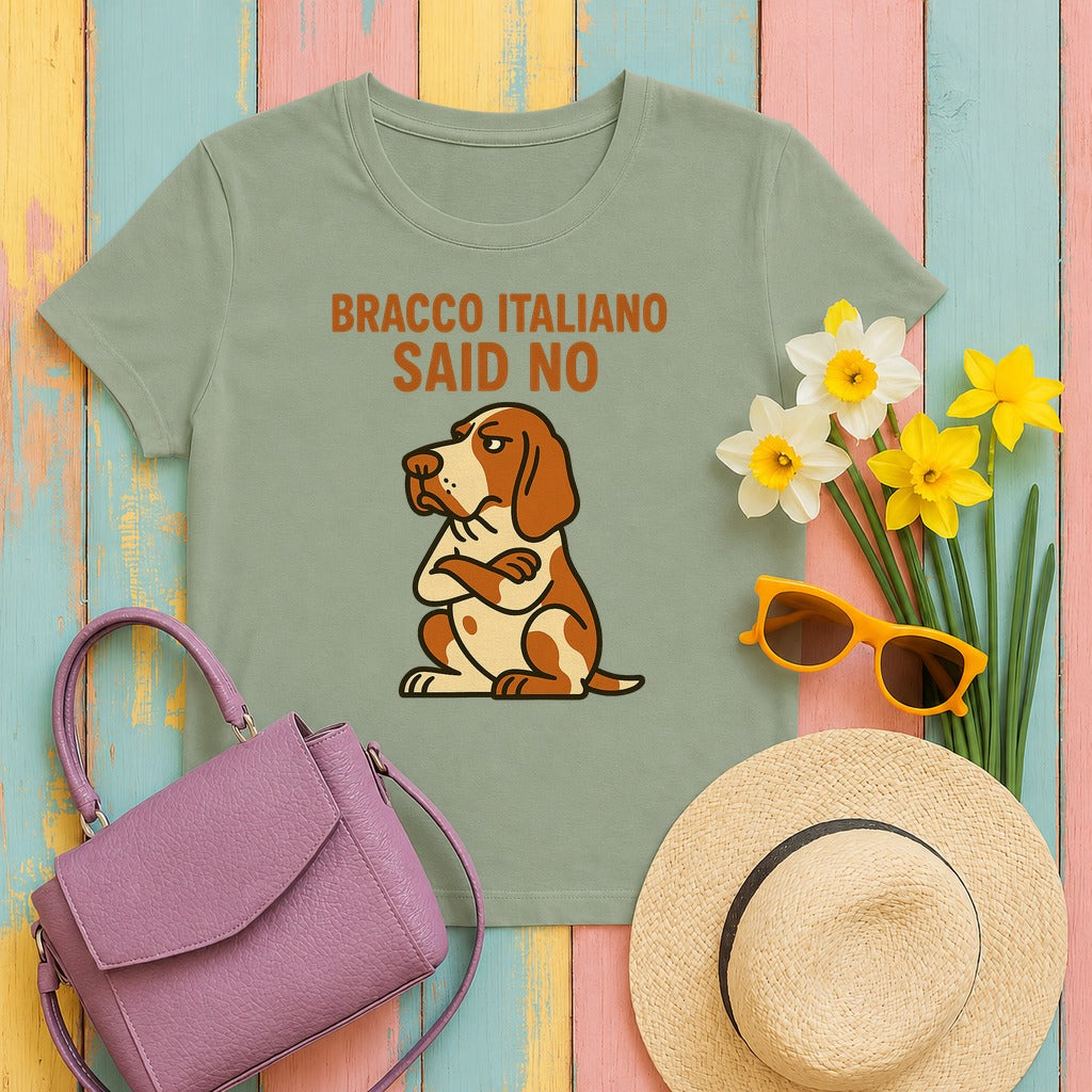Bracco Italiano Said No Tee in Sage