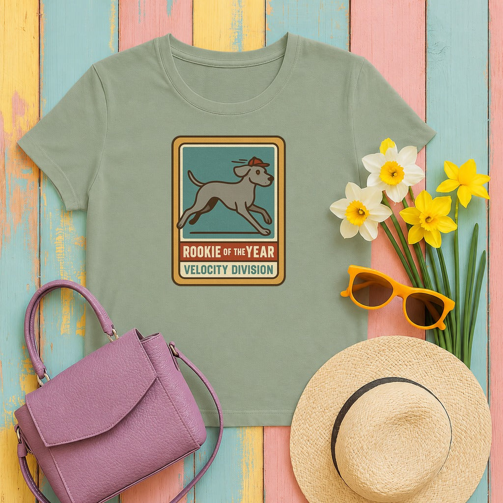 Weimaraner Rookie of the Year Tee in Sage