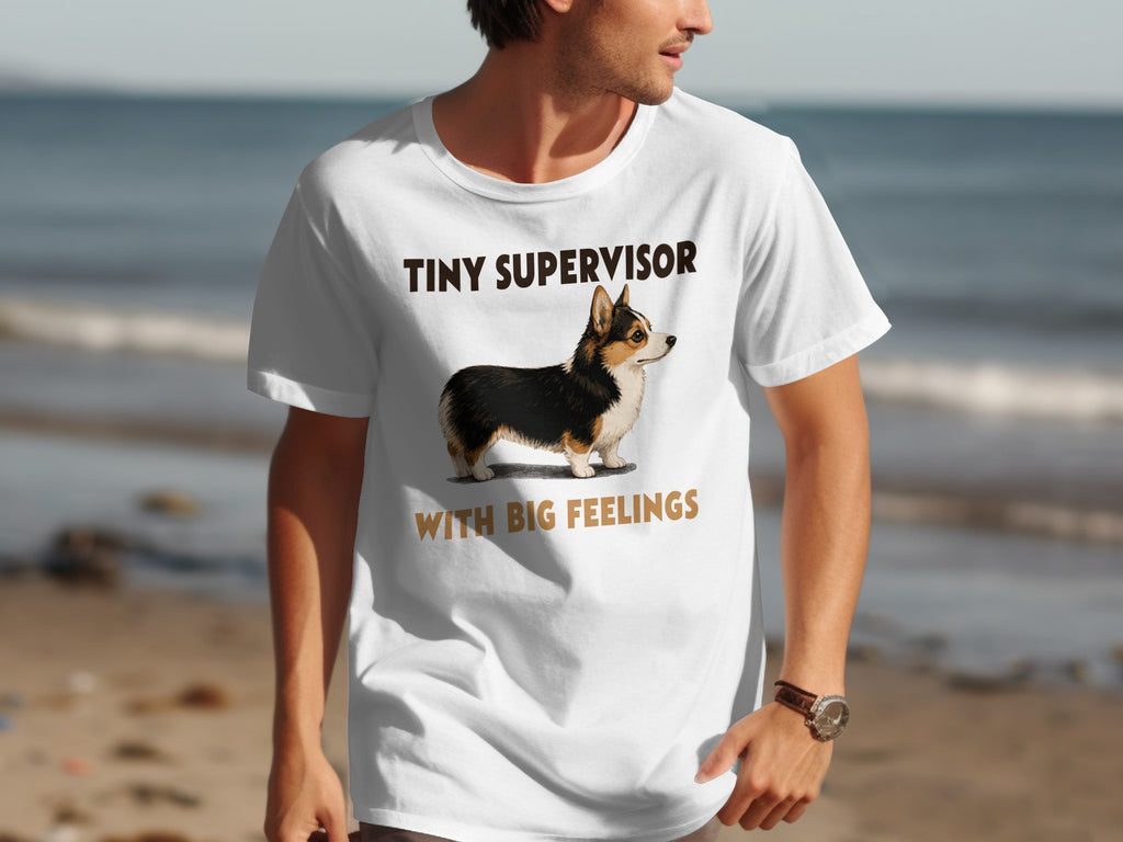 Tiny Supervisor Corgi T-Shirt