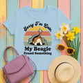 Sorry I'm Late Beagle T-Shirt in Light Blue