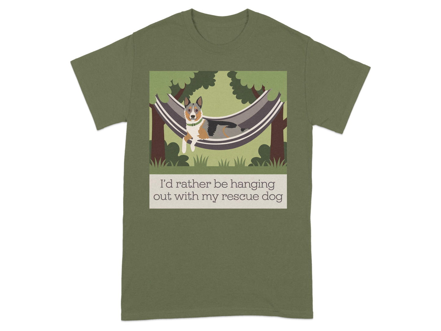 I'd rather be hanging out with my rescue dog product type