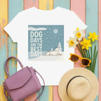 Dog Days Are The Best Days Winter T-Shirt Ash T-shirt