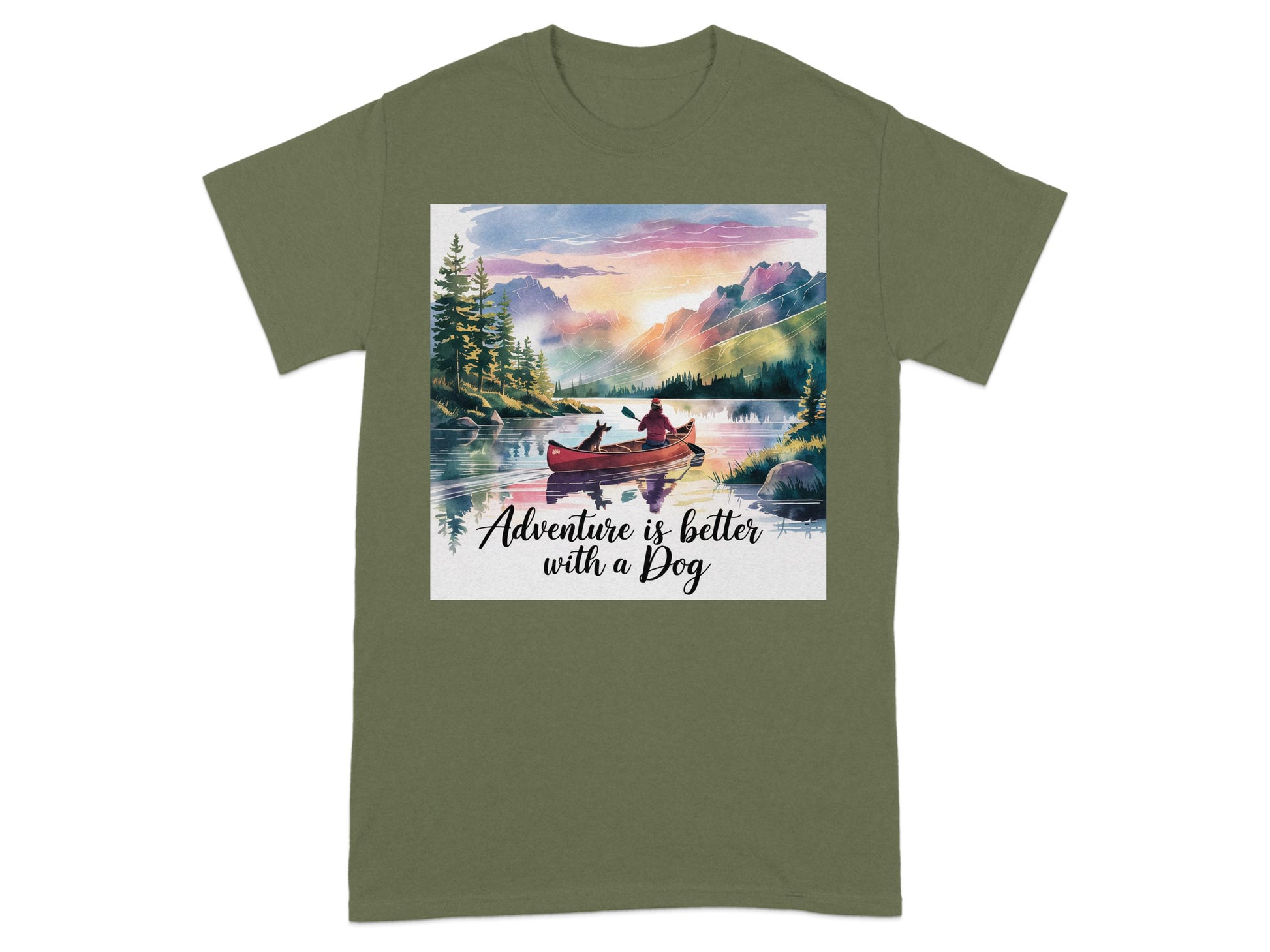 Adventure is Better with a Dog graphic t shirt product