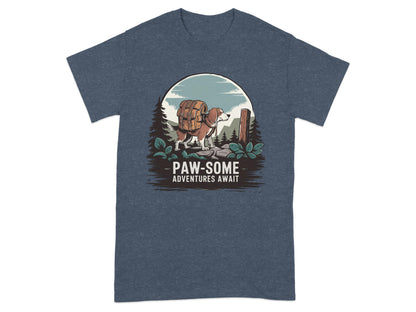 Paw-some Adventures Await Dog Graphic Shirt product