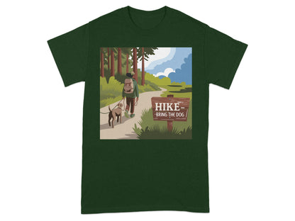Hiking with Dog Graphic Adventure Outdoor Shirt product type