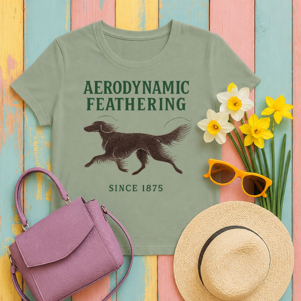 Irish Setter Aerodynamic Feathering T-shirt in Sage