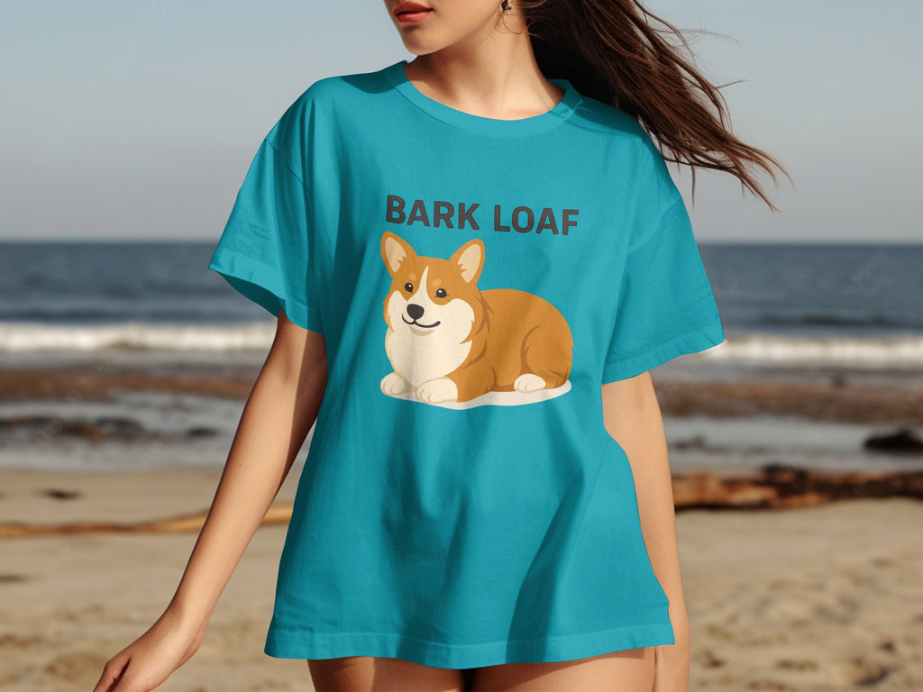 Bark Loaf Funny Corgi Dog Print T-Shirt