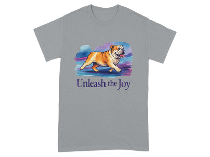 Unleash the Joy Bulldog Graphic Design Shirt product type