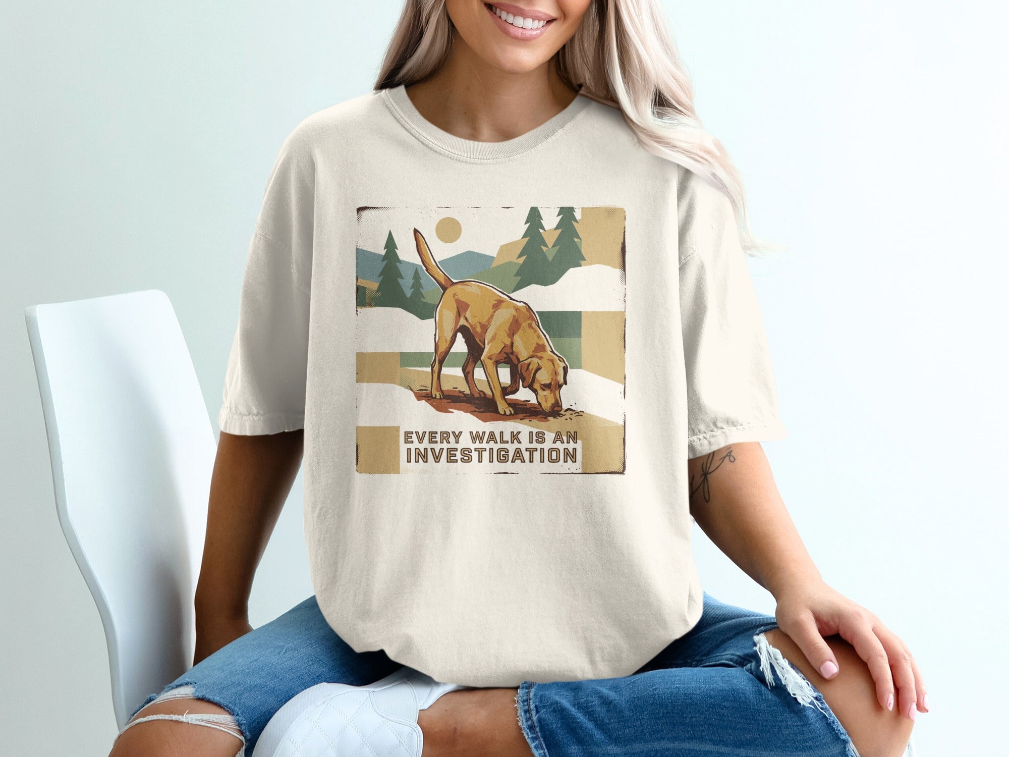 Every Walk Is An Investigation Dog T-shirt