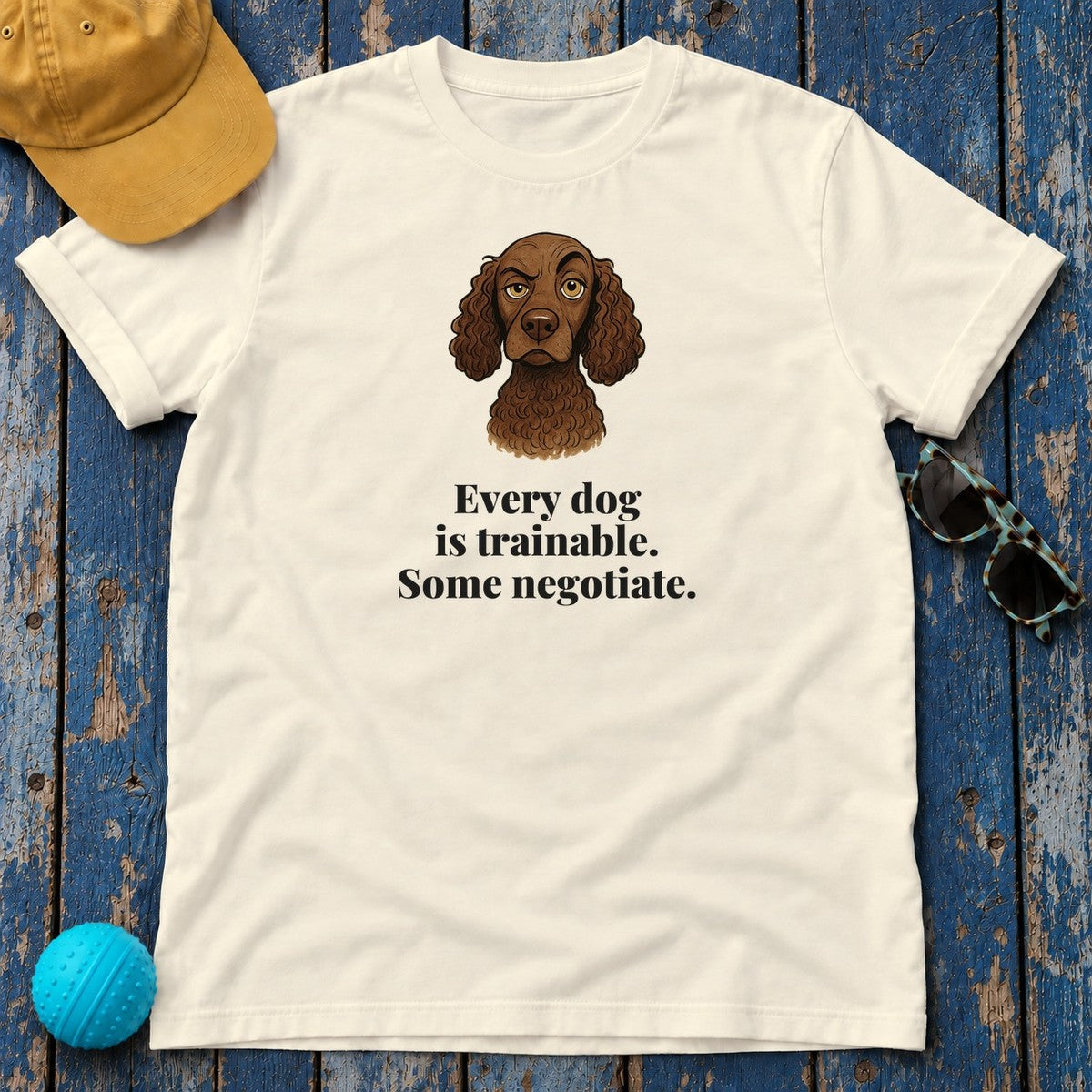 American Water Spaniel Some Negotiate Tee in Natural