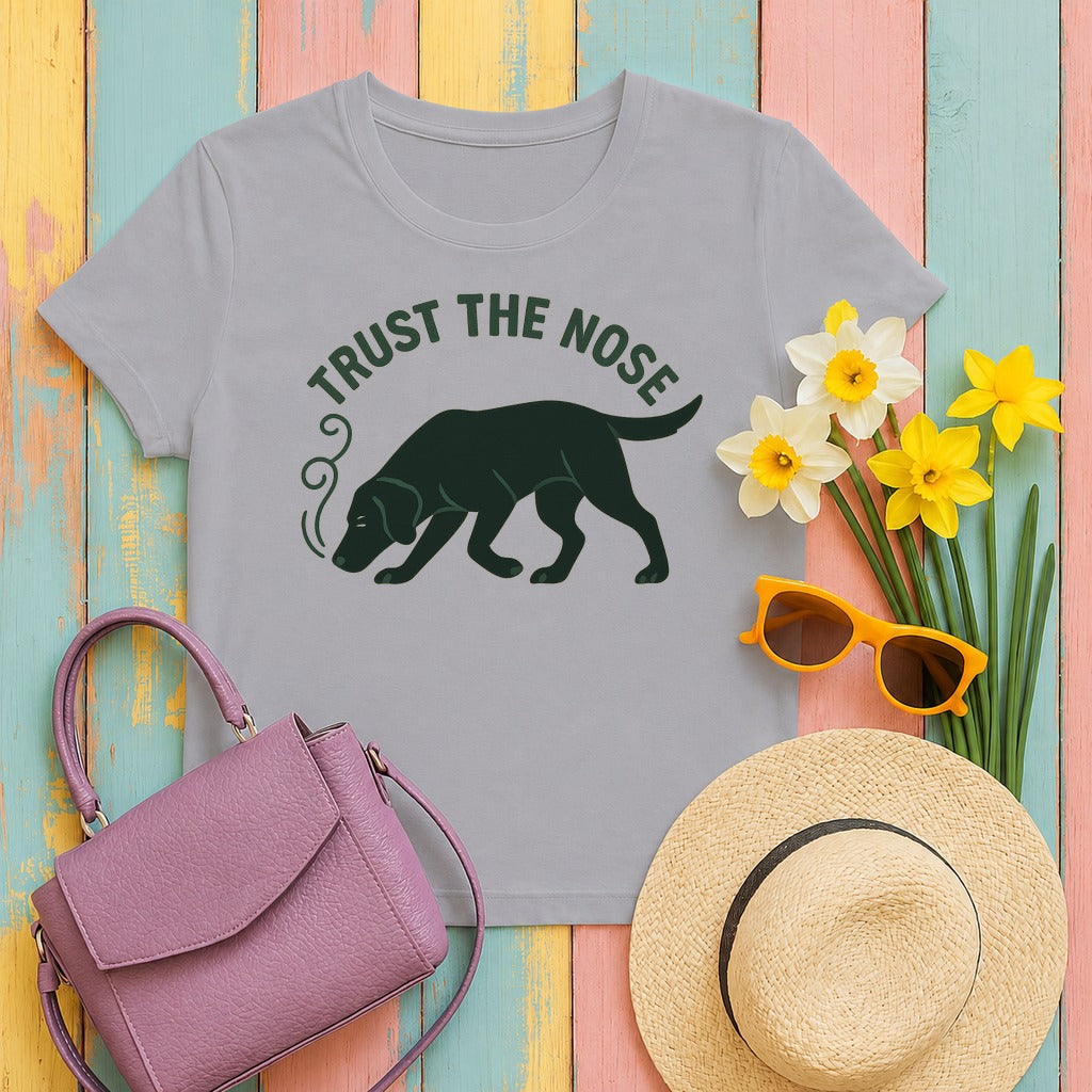 Black Lab Trust the Nose T-shirt in Athletic Heather
