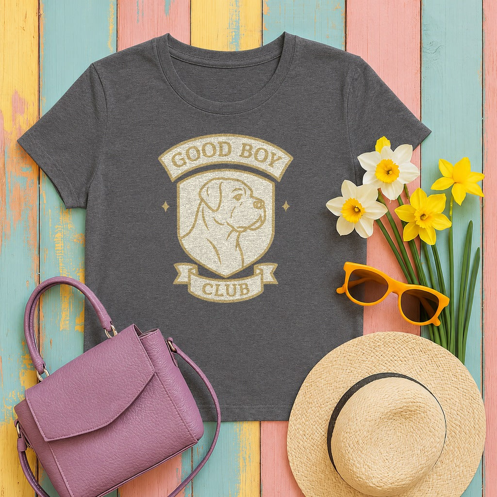 Cane Corso Good Boy Club Tee in Dark Grey Heather