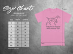 Gildan 5000 Heavy Cotton T-Shirt size chart showing measurements for sizes S through 5XL.