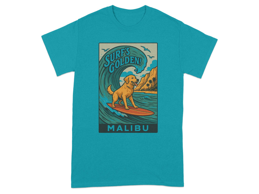 Surf's Golden Malibu Graphic Print T-Shirt