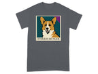 Dark grey t-shirt with a Corgi portrait and text "ENDLESS HUNGER".