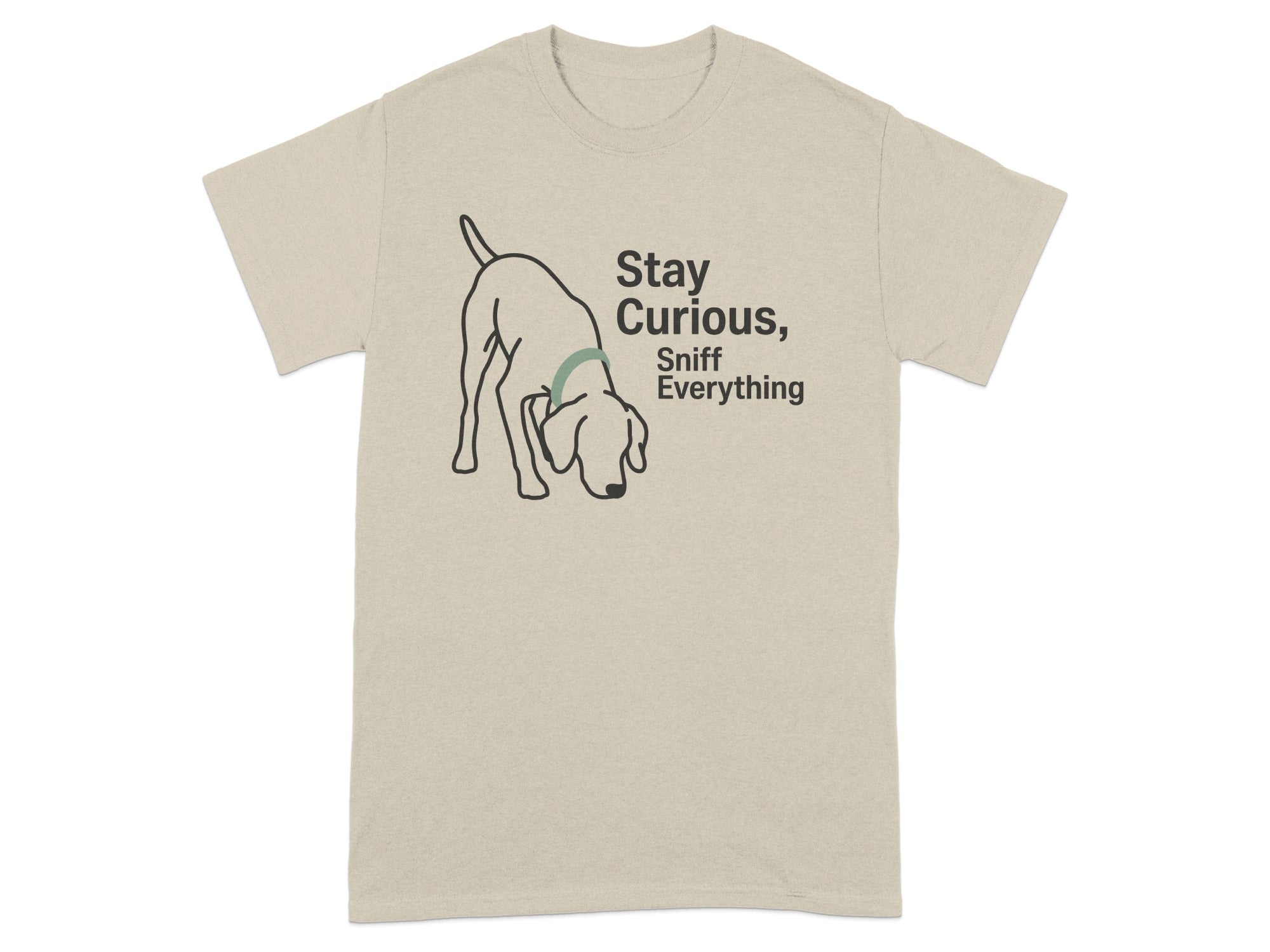 Stay Curious Sniff Everything Dog Graphic Shirt