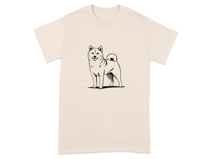 Cute Smiling Dog Print Casual T-Shirt product