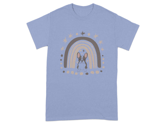 Adorable Dog with Rainbow Design Graphic T-shirt product