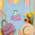 Off to Cause a Kerfuffle Beagle T-shirt in Light Blue