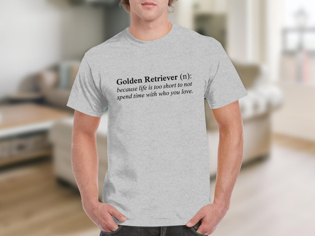 Golden Retriever Definition Shirt for Dog Lovers Fashion Tee