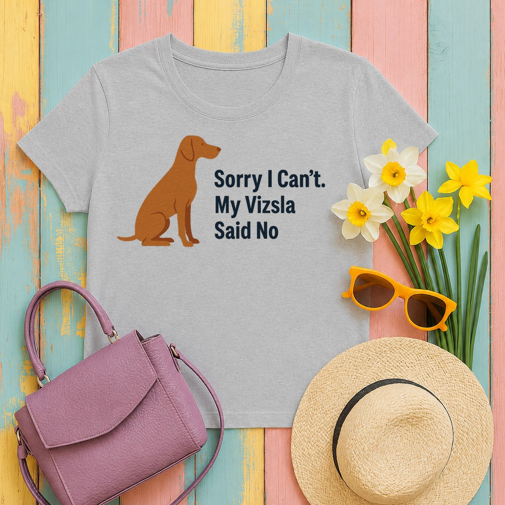 Vizsla Said No T-Shirt in Sport Grey