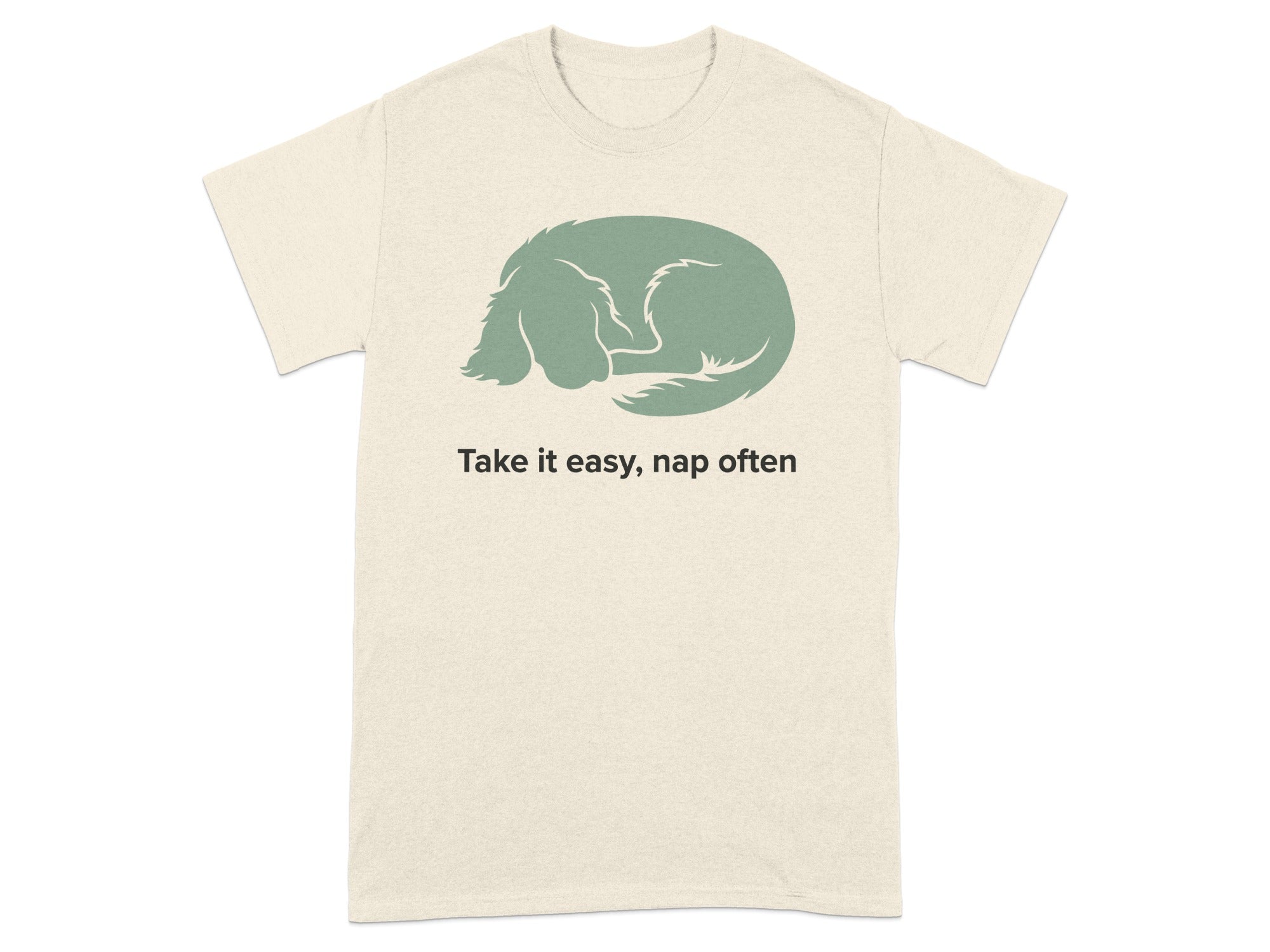 Take it easy nap often graphic T-shirt product