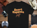 Snort Happens Funny Bulldog Tee Product